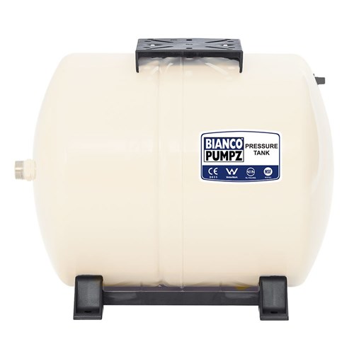 BIA-BPT-60H - Bianco Pressure Tank 60 Litre Horizontal Almond 4 Bar Pre-Charge 1 BIA-BPT-60H - Bianco Pressure Tank 60 Litre Horizontal Almond 4 Bar Pre-Charge
