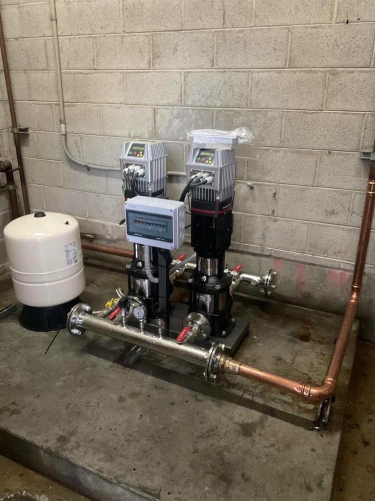 New water pump system installed by Total Alcott Pumps & Servicing.